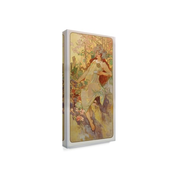 Alphonse Marie Mucha 'The Seasons: Autumn, 1896' Canvas Art,10x19